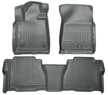 Picture of Husky Liners 12-13 Toyota Tundra Weatherbeater Grey Front & 2nd Seat Floor Liners