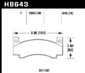 Picture of Hawk 70-74 Dodge Challenger/70-77 Charger / 70-74 Plymouth Barracuda HPS Street Rear Brake Pads