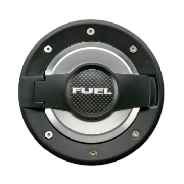 Picture of DV8 Offroad 2007-2018 Jeep JK 4 Door Black Fuel Door Assembly