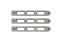 Picture of DV8 Offroad 2007-2018 Jeep JK Silver Slot Style Door Handle Inserts - Set Of 3