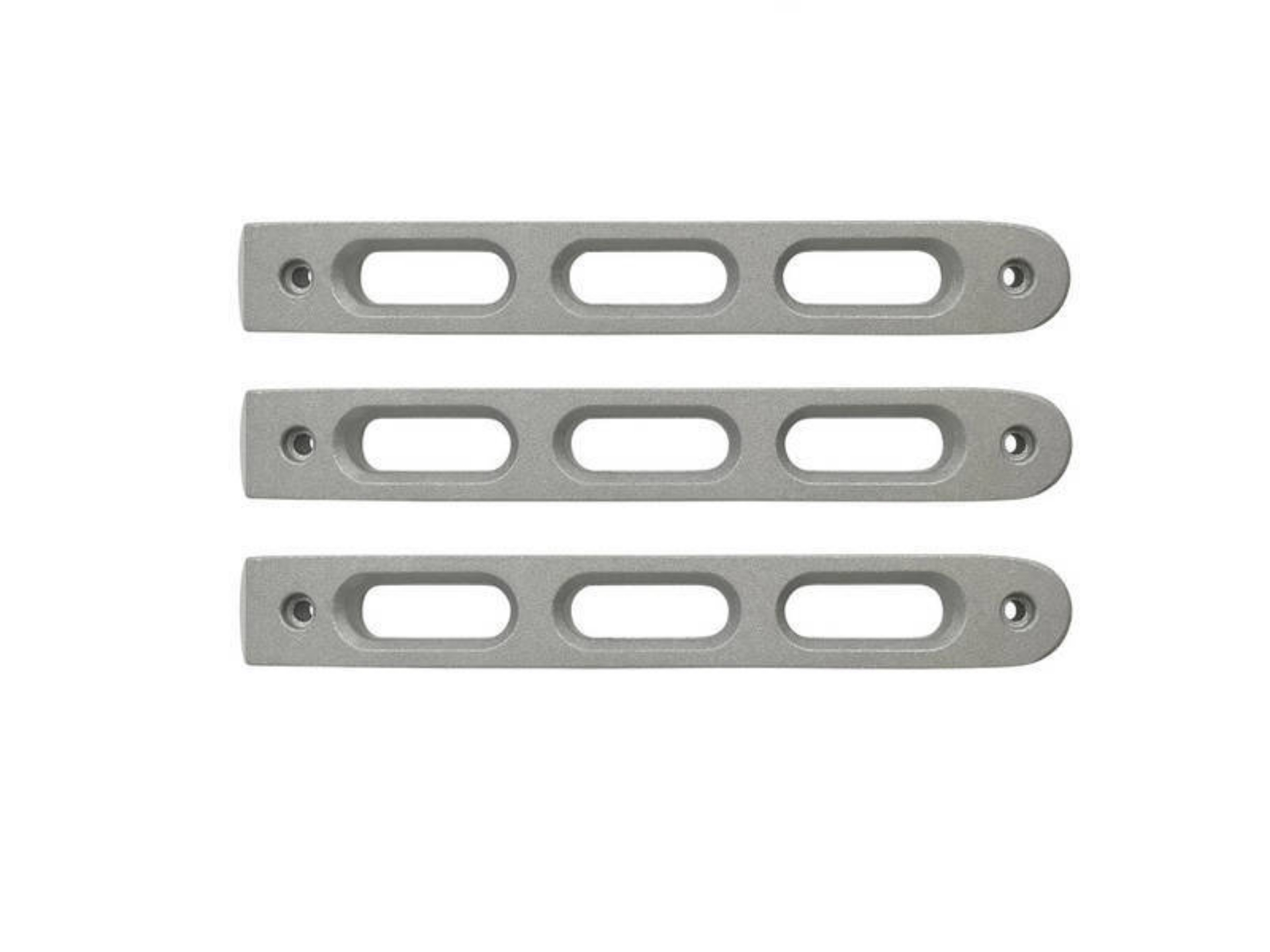 Picture of DV8 Offroad 2007-2018 Jeep JK Silver Slot Style Door Handle Inserts - Set Of 3