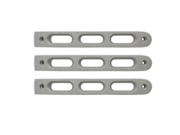 Picture of DV8 Offroad 2007-2018 Jeep JK Silver Slot Style Door Handle Inserts - Set Of 3