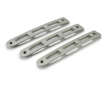 Picture of DV8 Offroad 2007-2018 Jeep JK Silver Slot Style Door Handle Inserts - Set Of 3