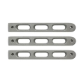 Picture of DV8 Offroad 2007-2018 Jeep JK Silver Slot Style Door Handle Inserts - Set Of 3