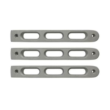 Picture of DV8 Offroad 2007-2018 Jeep JK Silver Slot Style Door Handle Inserts - Set Of 3