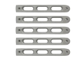 Picture of DV8 Offroad 2007-2018 Jeep JK Silver Slot Style Door Handle Inserts - Set Of 5