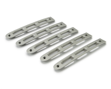 Picture of DV8 Offroad 2007-2018 Jeep JK Silver Slot Style Door Handle Inserts - Set Of 5