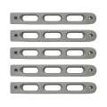 Picture of DV8 Offroad 2007-2018 Jeep JK Silver Slot Style Door Handle Inserts - Set Of 5