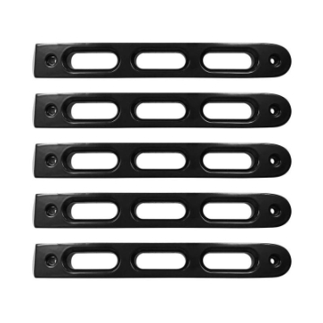 Picture of DV8 Offroad 2007-2018 Jeep JK Black Slot Style Door Handle Inserts - Set Of 5