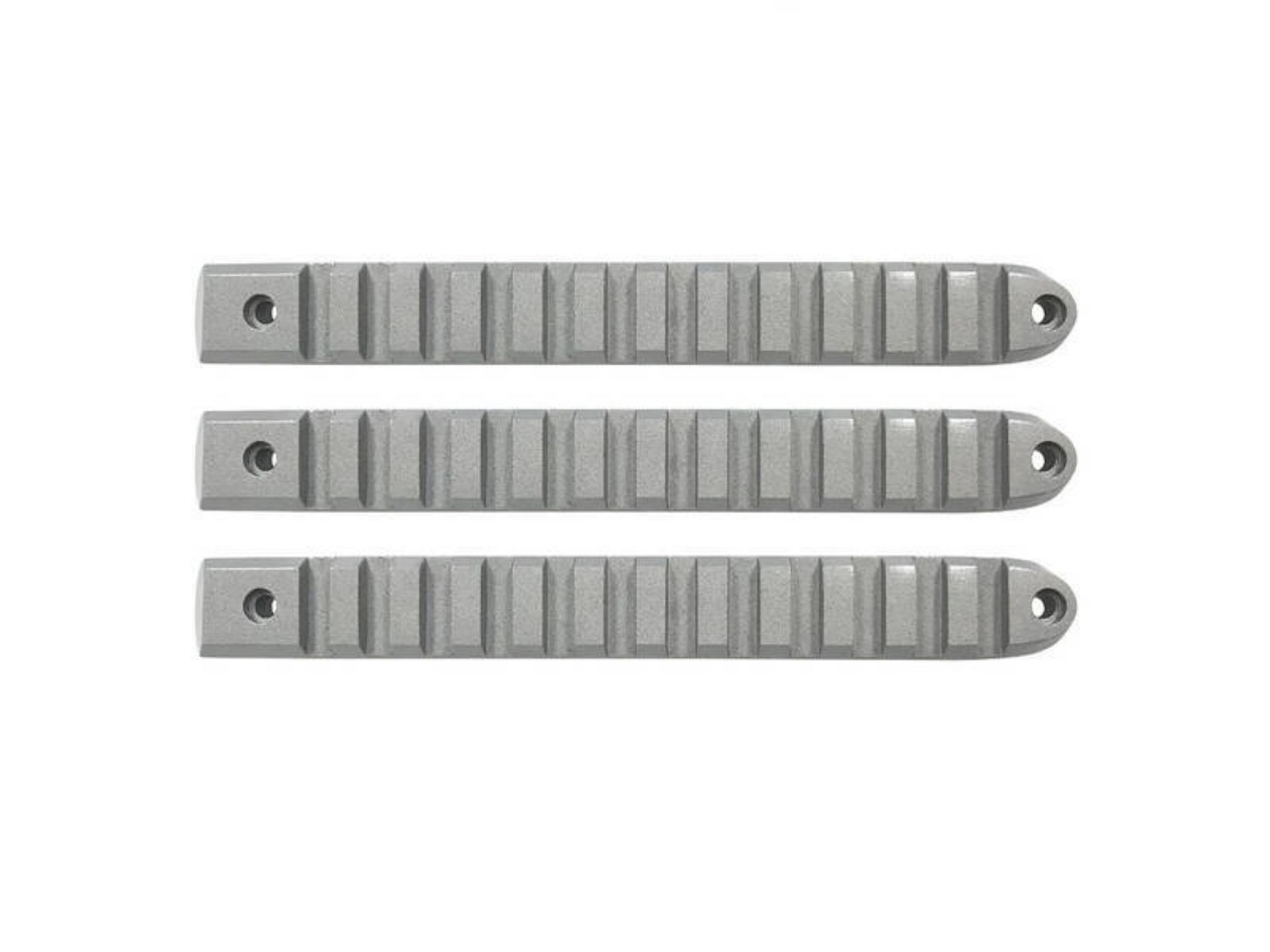 Picture of DV8 Offroad 2007-2018 Jeep JK Silver Rail Style Door Handle Inserts - Set Of 3