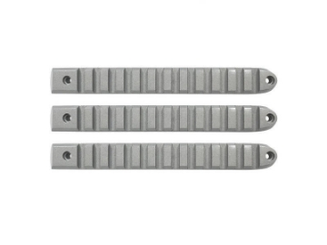 Picture of DV8 Offroad 2007-2018 Jeep JK Silver Rail Style Door Handle Inserts - Set Of 3