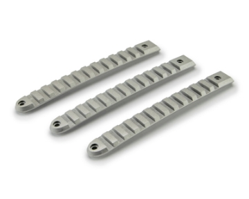 Picture of DV8 Offroad 2007-2018 Jeep JK Silver Rail Style Door Handle Inserts - Set Of 3