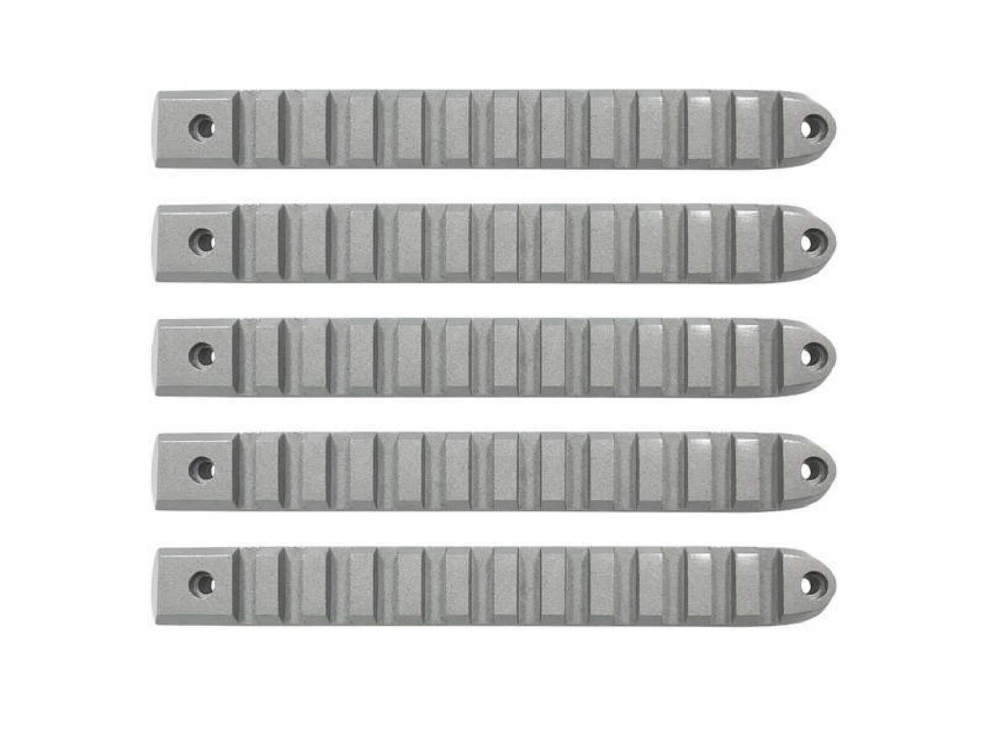 Picture of DV8 Offroad 2007-2018 Jeep JK Silver Rail Style Door Handle Inserts - Set Of 5