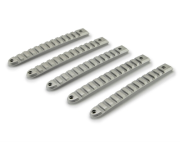 Picture of DV8 Offroad 2007-2018 Jeep JK Silver Rail Style Door Handle Inserts - Set Of 5