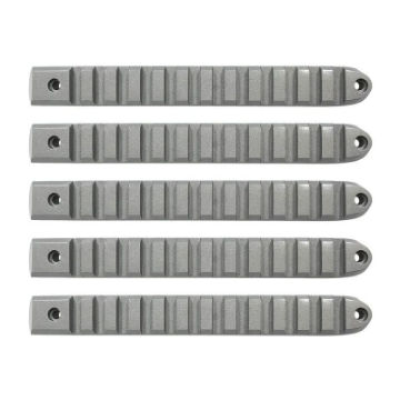 Picture of DV8 Offroad 2007-2018 Jeep JK Silver Rail Style Door Handle Inserts - Set Of 5