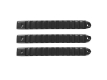 Picture of DV8 Offroad 2007-2018 Jeep JK Black Rail Style Door Handle Inserts - Set Of 3