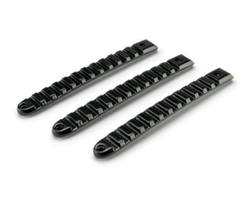 Picture of DV8 Offroad 2007-2018 Jeep JK Black Rail Style Door Handle Inserts - Set Of 3