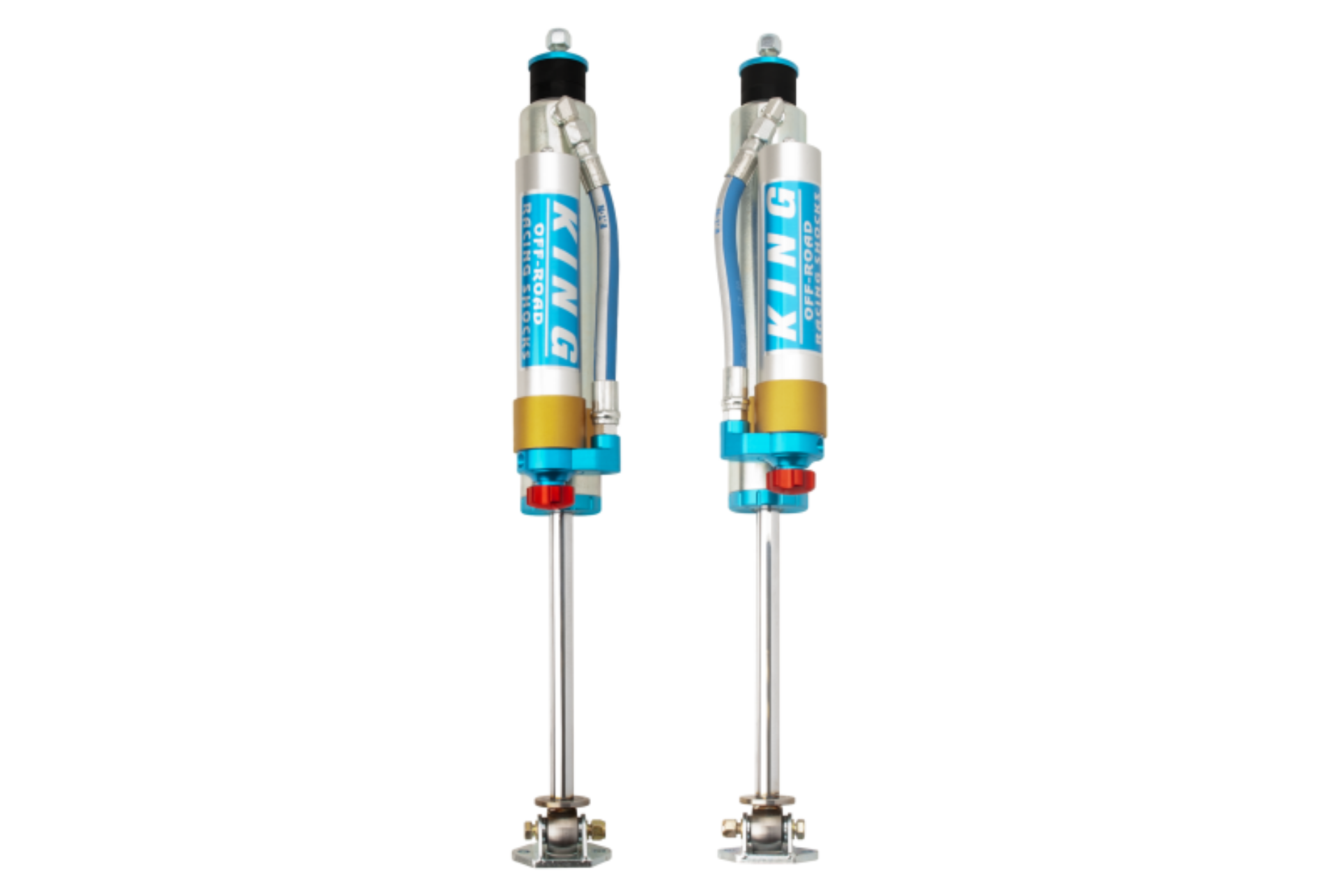 Picture of King Shocks 84-00 Jeep Cherokee xJ Front 2-5 Dia Piggy Hose Res Shock for 5-6in Lift w-Adj Pair