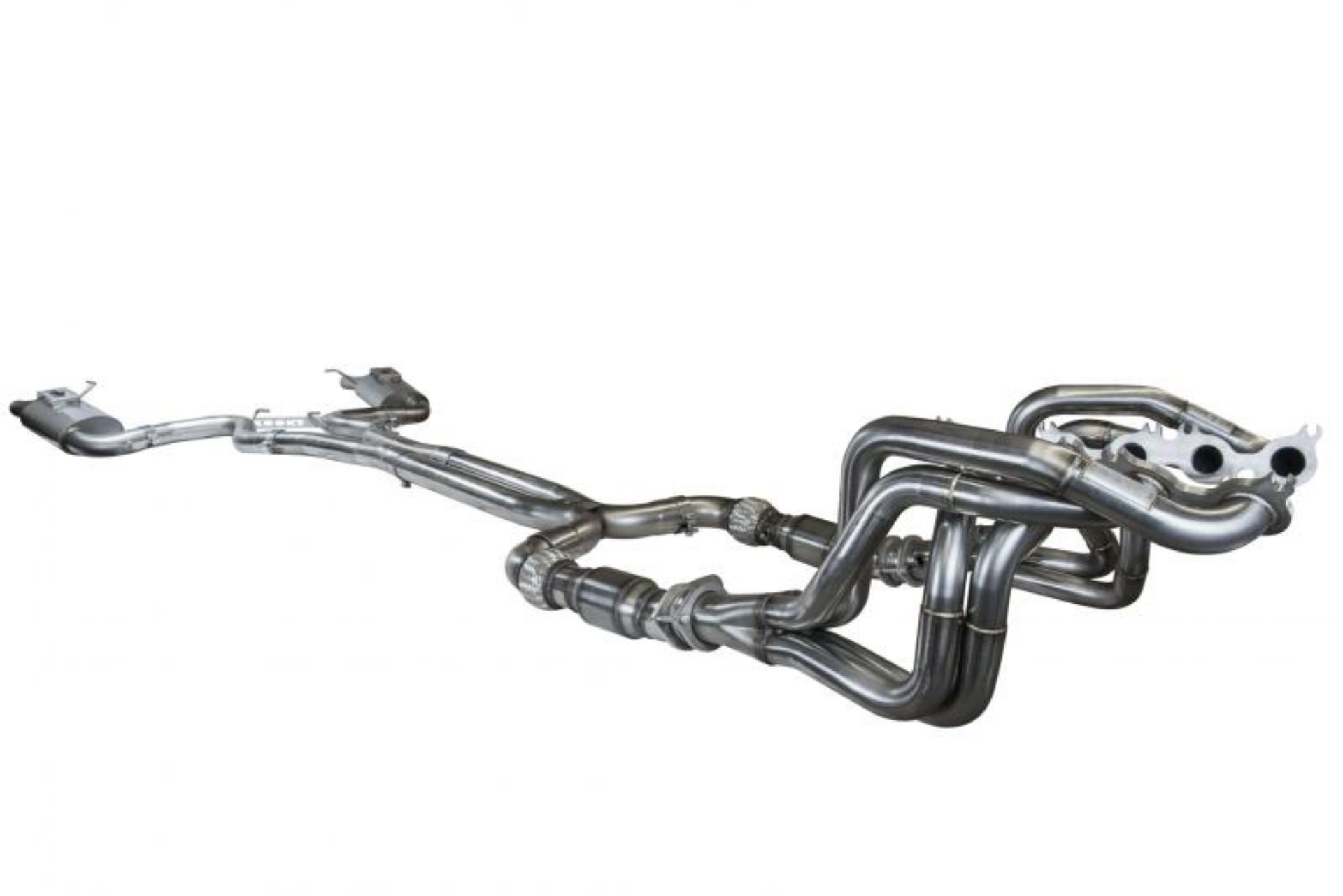 Picture of Kooks 2015+ Ford Mustang GT350 5-2L Complete Competition Exhaust Headers-Catted X-Pipe-Axle Back