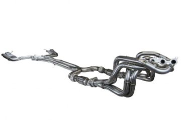 Picture of Kooks 2015+ Ford Mustang GT350 5-2L Complete Competition Exhaust Headers-Catted X-Pipe-Axle Back