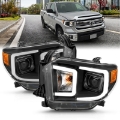 Picture of ANZO 14-17 Toyota Tundra Plank Style Projector Headlights Black w- Amber