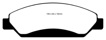 Picture of EBC 07 Cadillac Escalade 6.2 2WD Redstuff Front Brake Pads