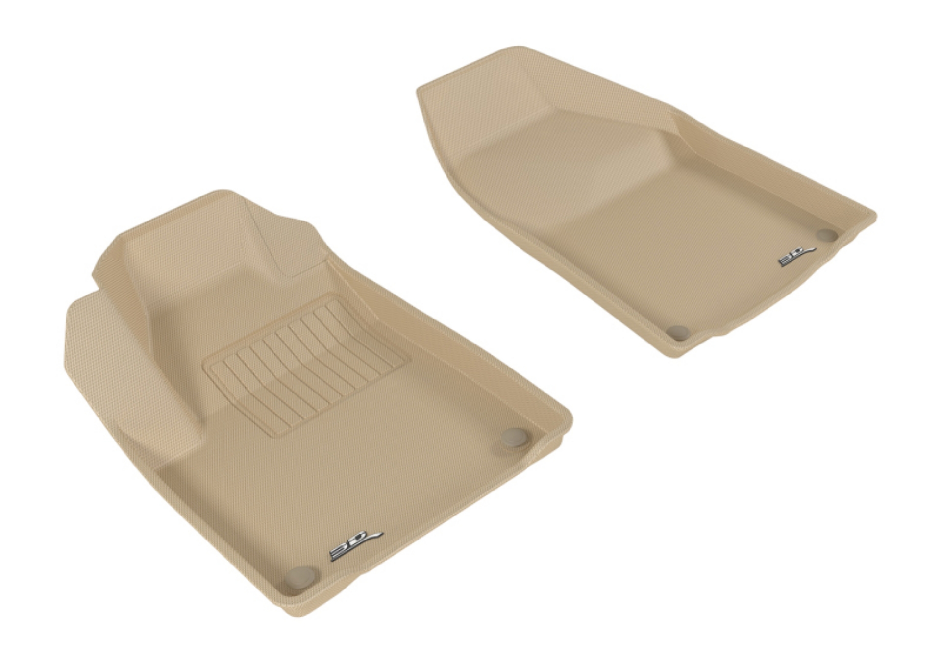 Picture of 3D MAXpider 2015-2020 Jeep Cherokee Kagu 1st Row Floormat - Tan