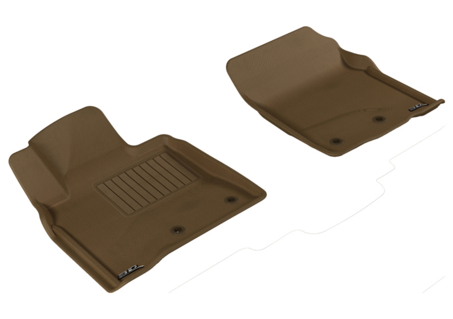 Picture of 3D MAXpider 2008-2011 Lexus/Toyota LX/Land Cruiser Kagu 1st Row Floormat - Tan