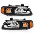 Picture of ANZO 2000-2002 Nissan Sentra Crystal Headlight Black Amber Reflector