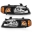 Picture of ANZO 2000-2002 Nissan Sentra Crystal Headlight Black Amber Reflector