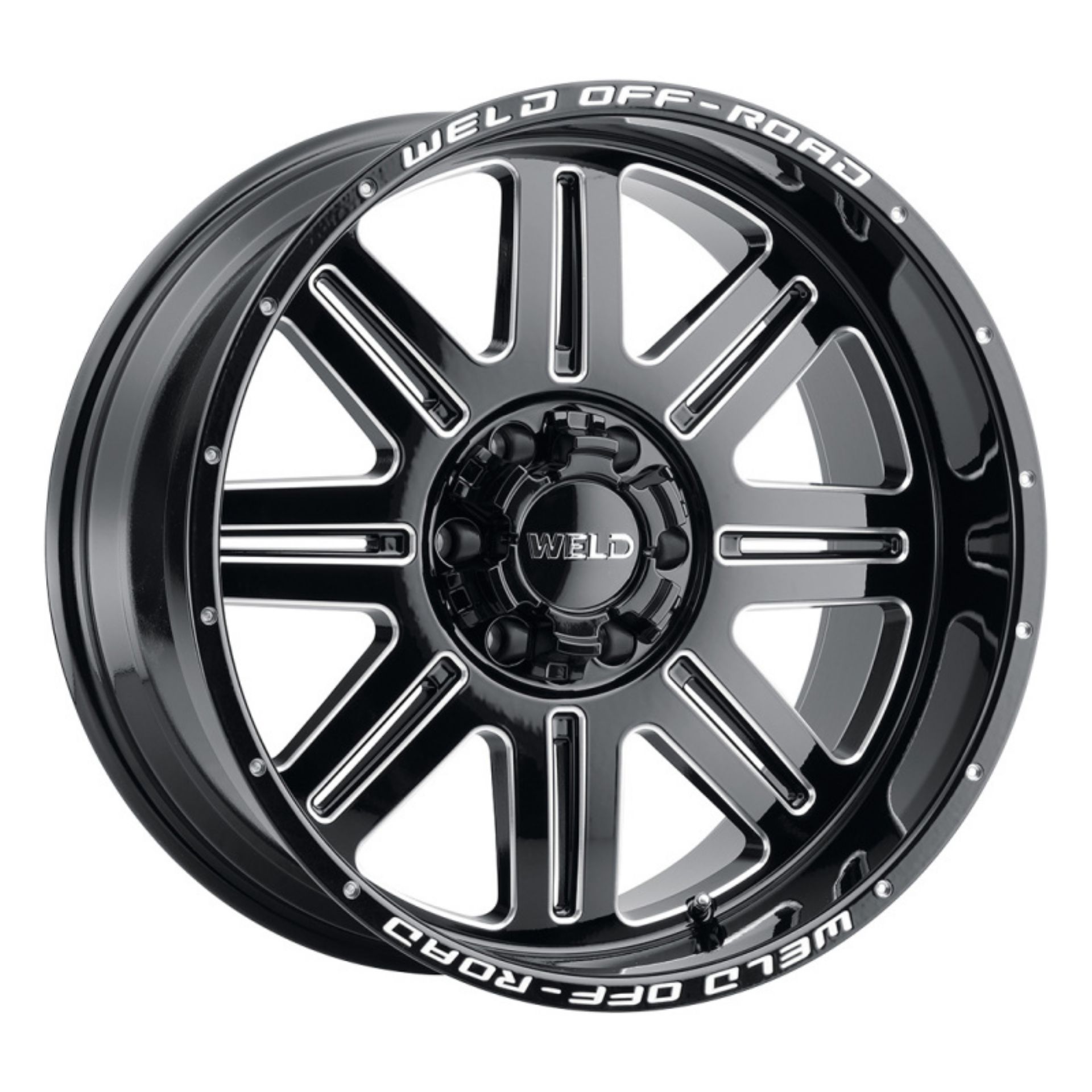 Picture of Weld Off-Road 20x9.0 6x135 6x139.7 5.75BS ET20 106.1 Hub Bore Gloss BLK MIL Chasm Wheel