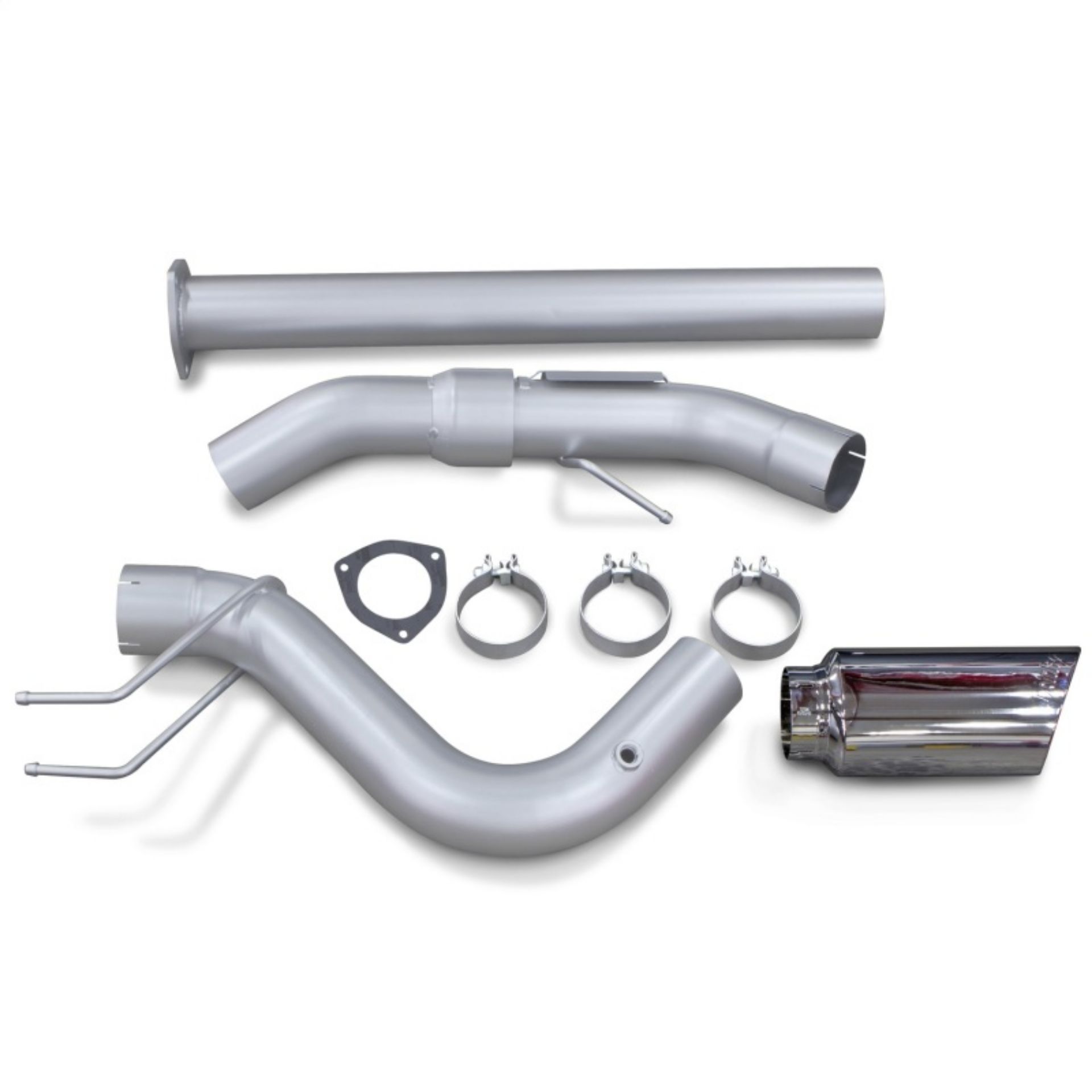 Picture of Banks Power 17-19 Ford 6.7L F250/350/450 4in Monster Exhaust System - Single Exit w/ Chrome Tip