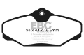 Picture of EBC 94-00 Ford Taurus 3-0 Greenstuff Rear Brake Pads