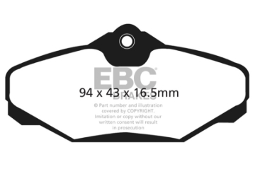 Picture of EBC 94-00 Ford Taurus 3-0 Ultimax2 Rear Brake Pads