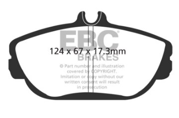 Picture of EBC 94-00 Ford Taurus 3-0 Yellowstuff Front Brake Pads