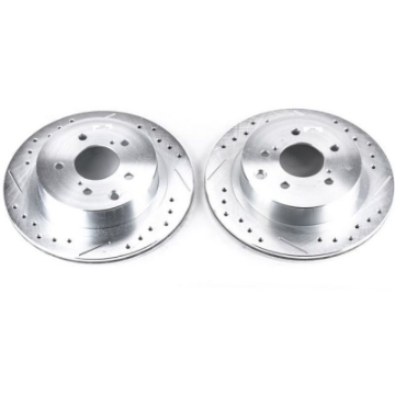 Picture of Power Stop 89-96 Nissan 300ZX Rear Evolution Drilled & Slotted Rotors - Pair
