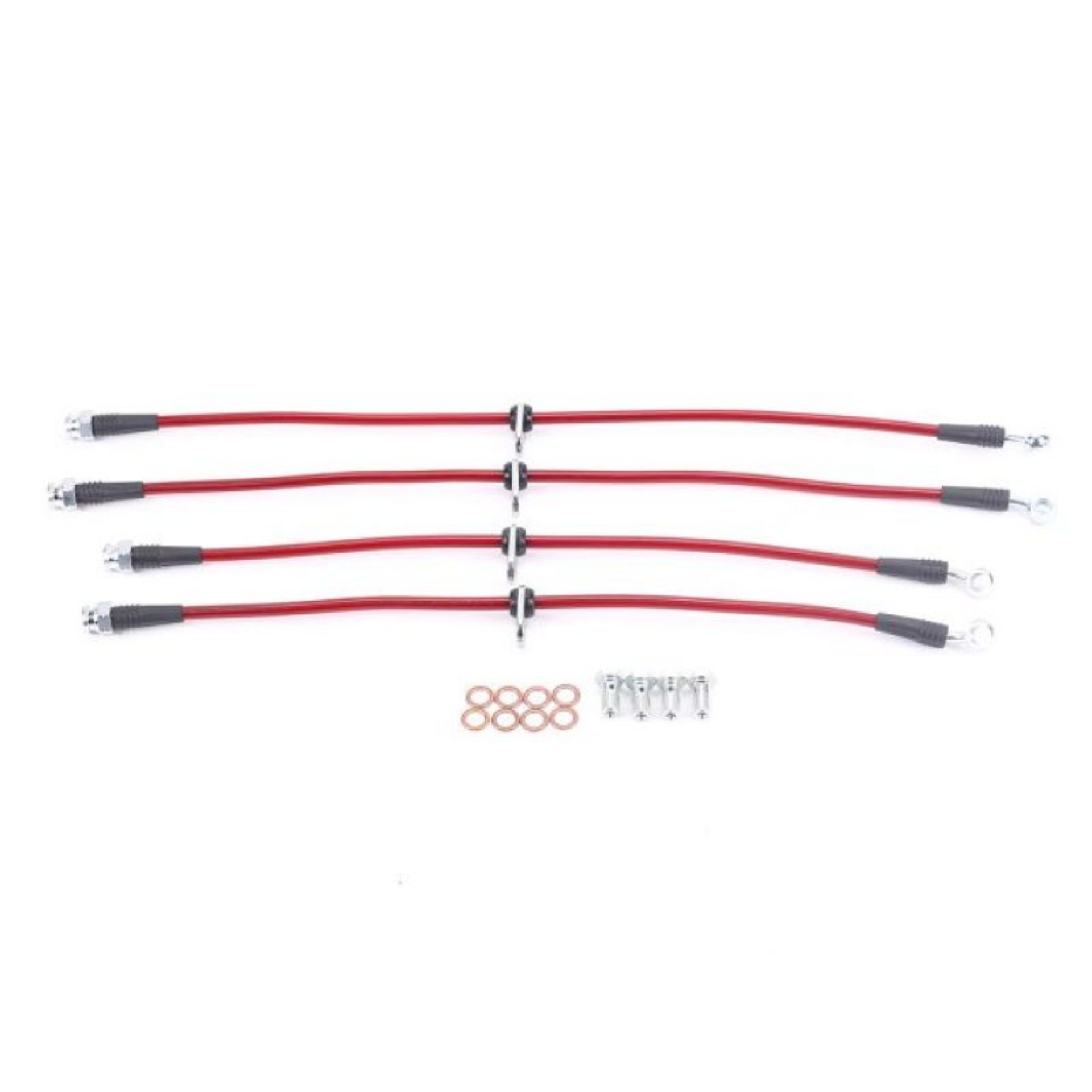 Picture of Power Stop 02-06 Acura RSX Front & Rear SS Braided Brake Hose Kit