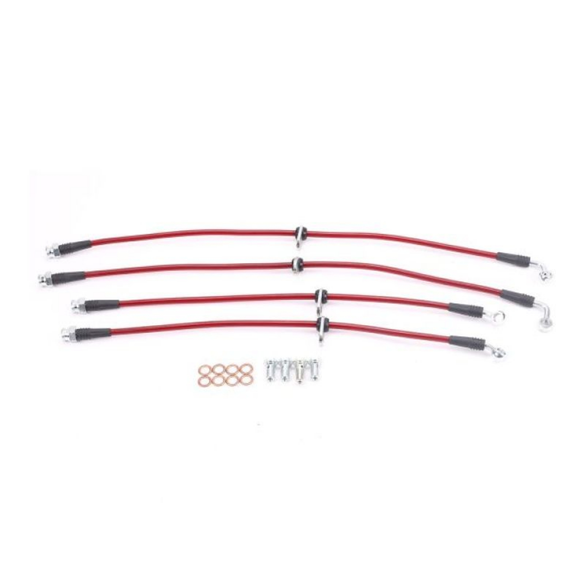Picture of Power Stop 02-06 Acura RSX Front & Rear SS Braided Brake Hose Kit