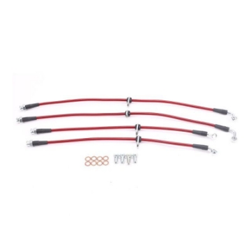 Picture of Power Stop 02-06 Acura RSX Front & Rear SS Braided Brake Hose Kit