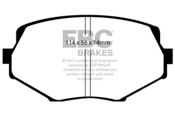 Picture of EBC 94-01 Mazda Miata MX5 1-8 Ultimax2 Front Brake Pads
