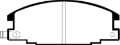 Picture of EBC 94-95 Honda Passport 2-6 Greenstuff Front Brake Pads