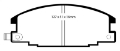 Picture of EBC 94-95 Honda Passport 2-6 Greenstuff Front Brake Pads