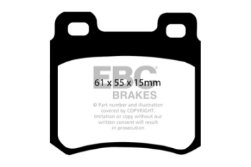 Picture of EBC 94-95 Mercedes-Benz C220 W202 2-2 Yellowstuff Rear Brake Pads