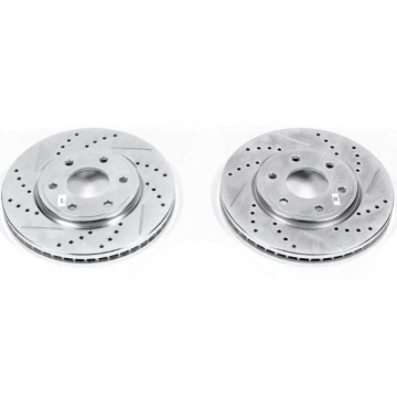 Picture of Power Stop 05-19 Nissan Frontier Front Evolution Drilled & Slotted Rotors - Pair