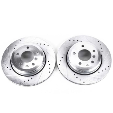 Picture of Power Stop 04-07 BMW 525i Rear Evolution Drilled & Slotted Rotors - Pair