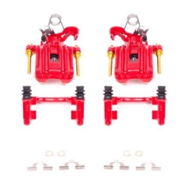 Picture of Power Stop 02-06 Audi A4 Rear Red Calipers w-Brackets - Pair