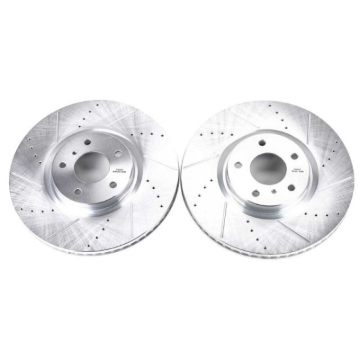 Picture of Power Stop 07-08 Infiniti G35 Front Evolution Drilled & Slotted Rotors - Pair