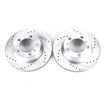 Picture of Power Stop 17-19 Porsche 718 Boxster Rear Evolution Drilled & Slotted Rotors - Pair