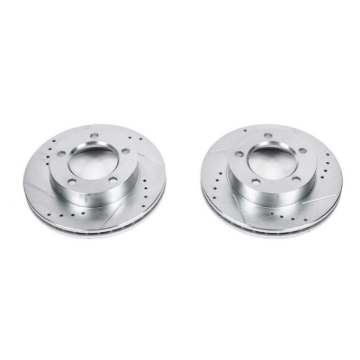 Picture of Power Stop 94-96 Ford Bronco Front Evolution Drilled & Slotted Rotors - Pair
