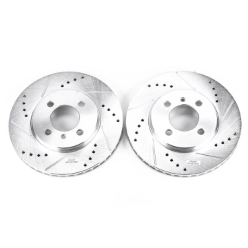 Picture of Power Stop 1991 BMW 318i Front Evolution Drilled & Slotted Rotors - Pair